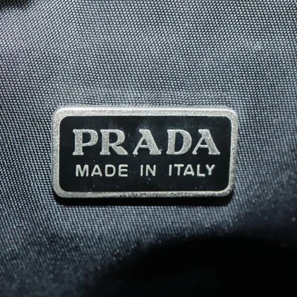 PRADA Shoulder Pouch Nylon Black Silver Auth - Picture 14 of 16